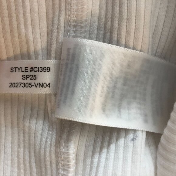 J Crew Crewcuts Girls' Short-Sleeve T-Shirt In Vintage Rib Lettuce Hem White XXL - Picture 5 of 6